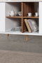 Hanah Home Sina 4618 Consola Blanco y Nogal